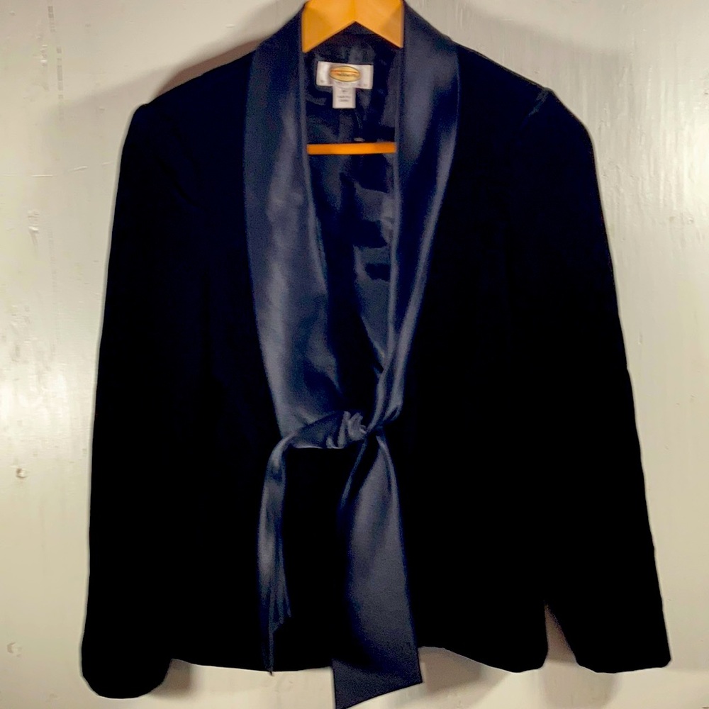 Talbots beautiful black velvet jacket
